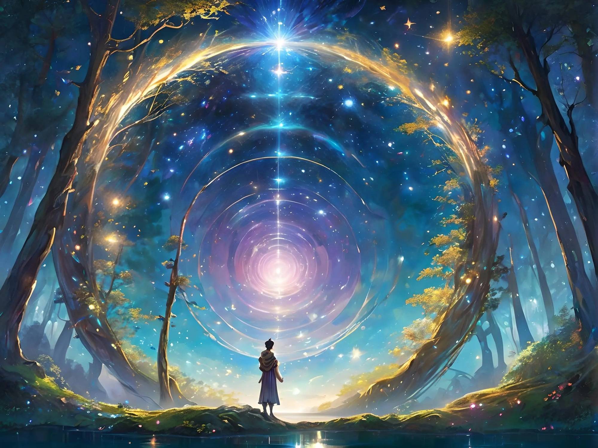 星際之門(mén) AI之手繪制的夢(mèng)幻虛擬奇境